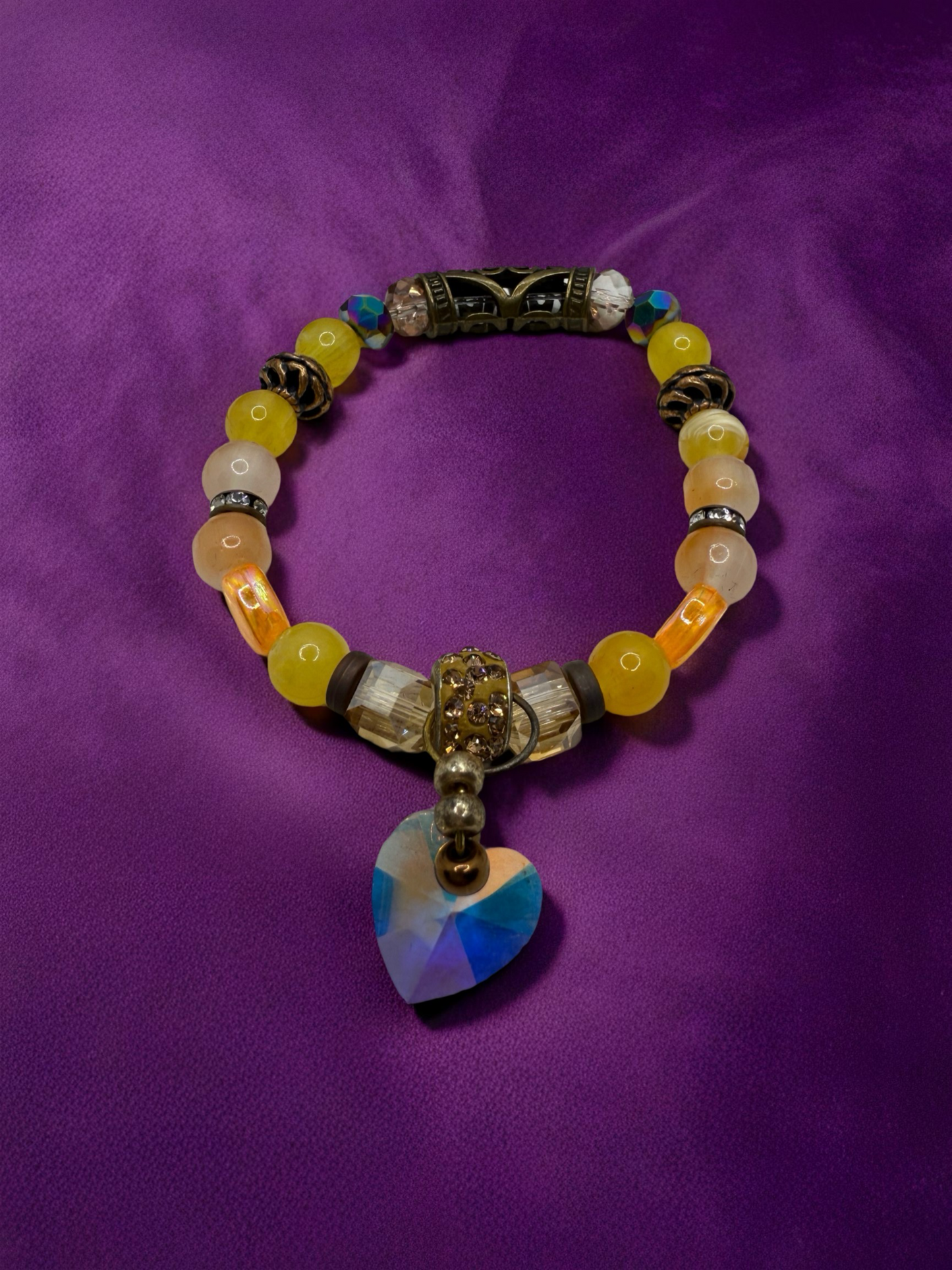 Golden Yellow Beaded Bracelet