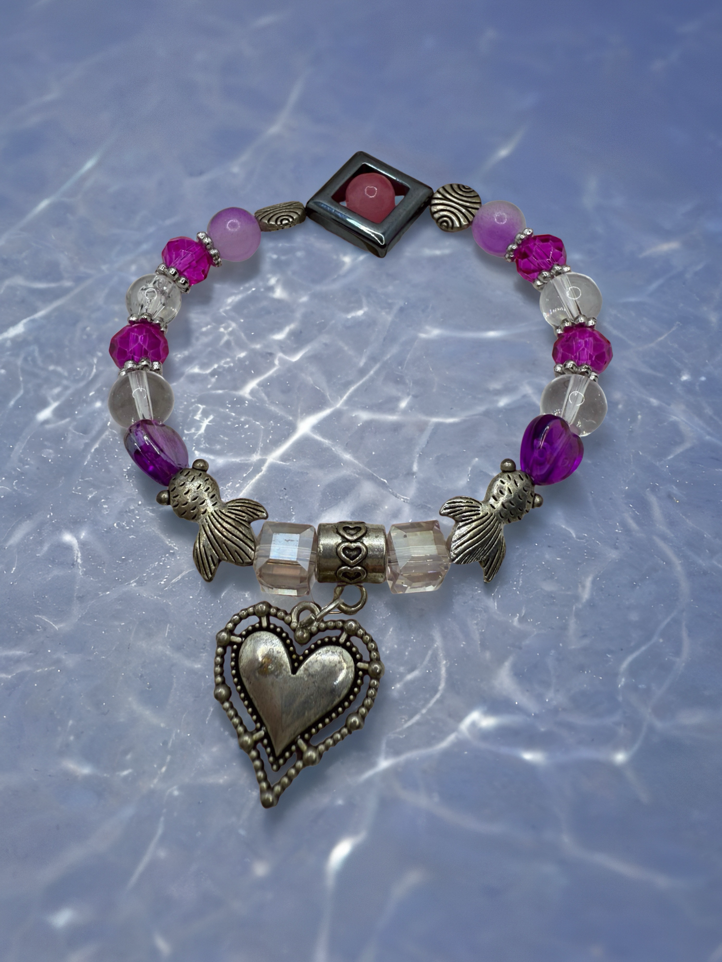 Soft Purple Beaded Bracelet