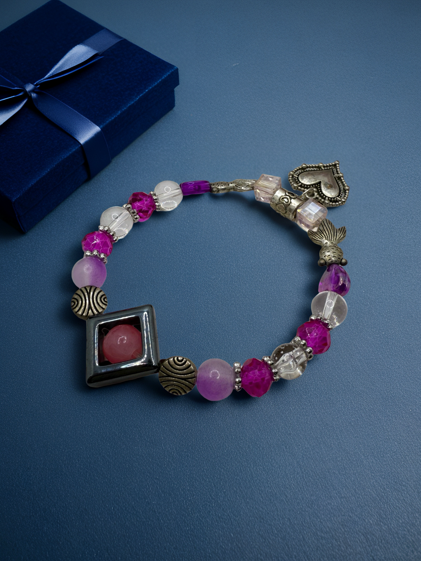 Soft Purple Beaded Bracelet