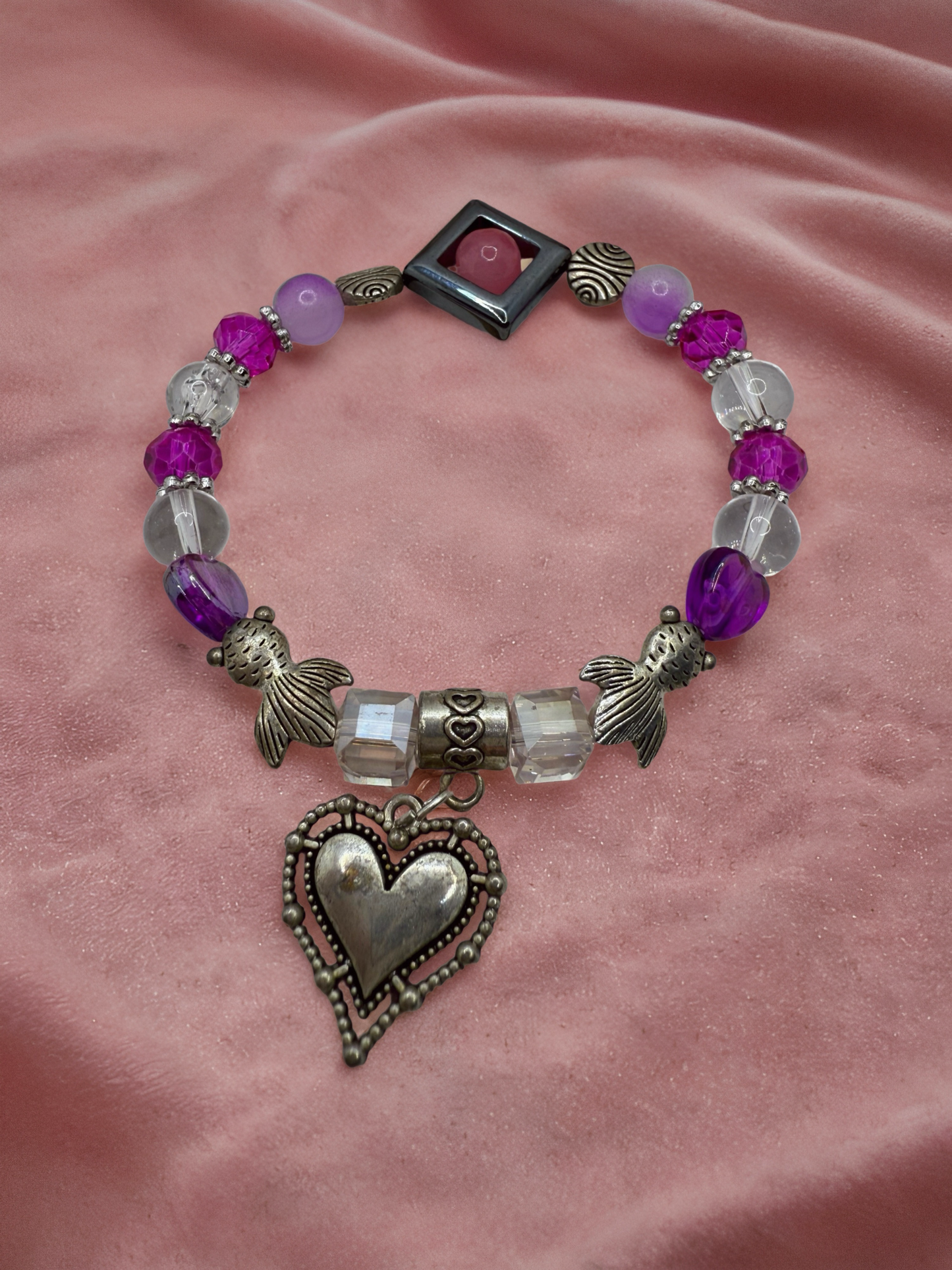 Soft Purple Beaded Bracelet