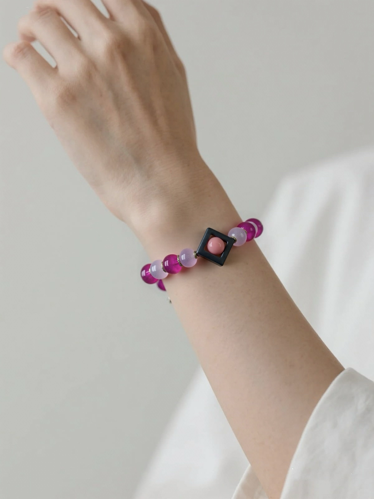 Soft Purple Beaded Bracelet