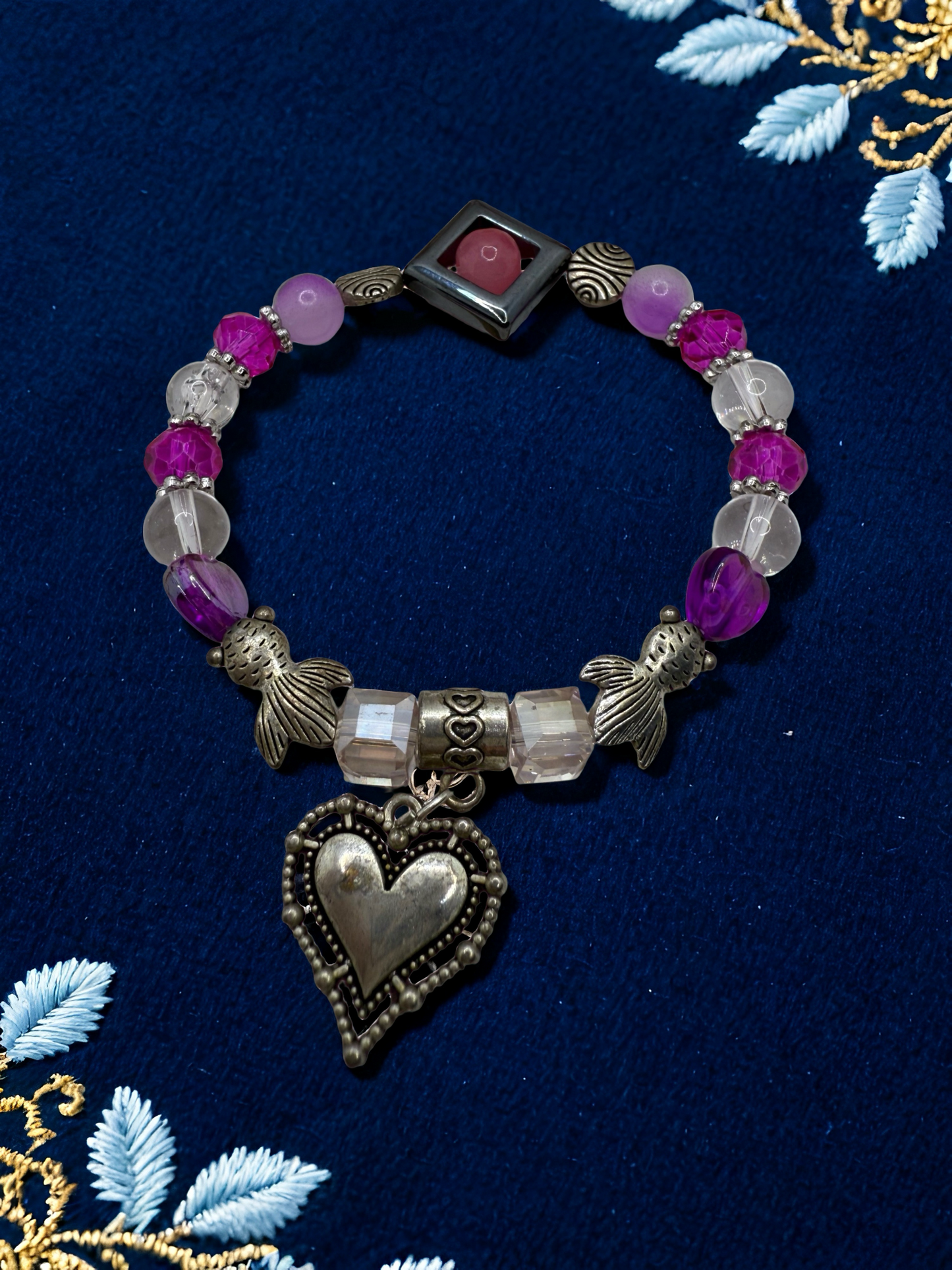 Soft Purple Beaded Bracelet