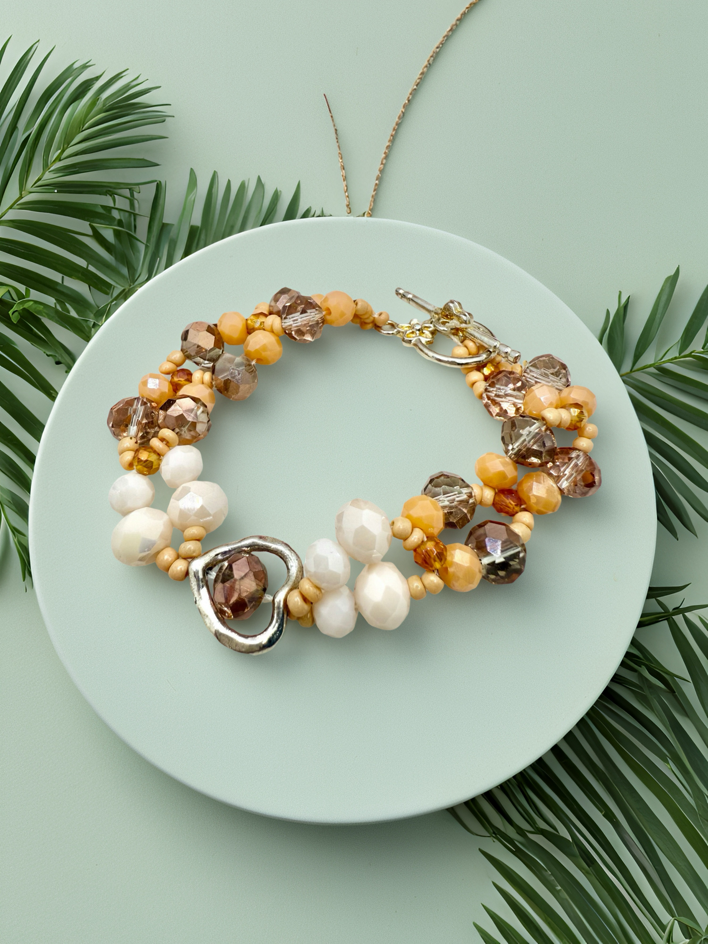 Nude Elegance glass beaded Bracelet