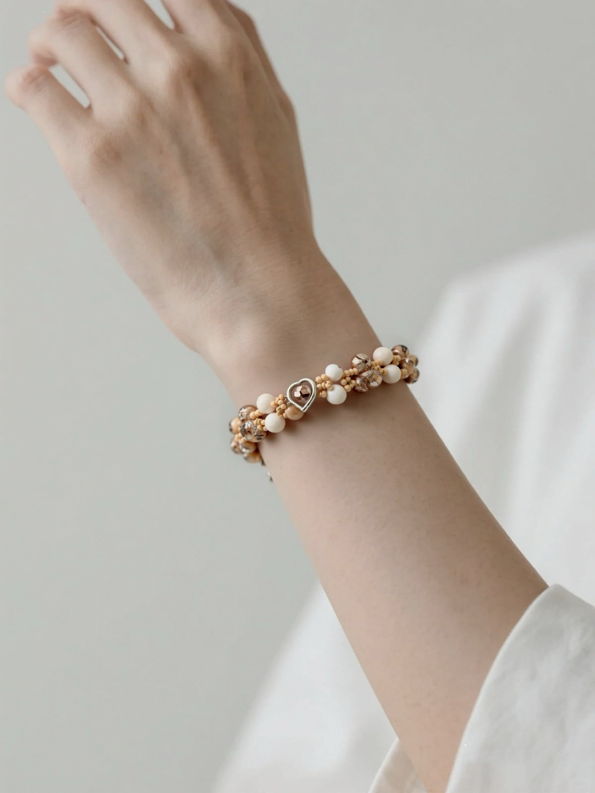 Nude Elegance glass beaded Bracelet