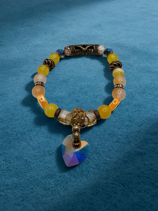 Golden Yellow Beaded Bracelet